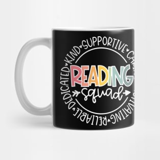 Reading Squad Teacher Reader Librarian Interventionist Team Mug